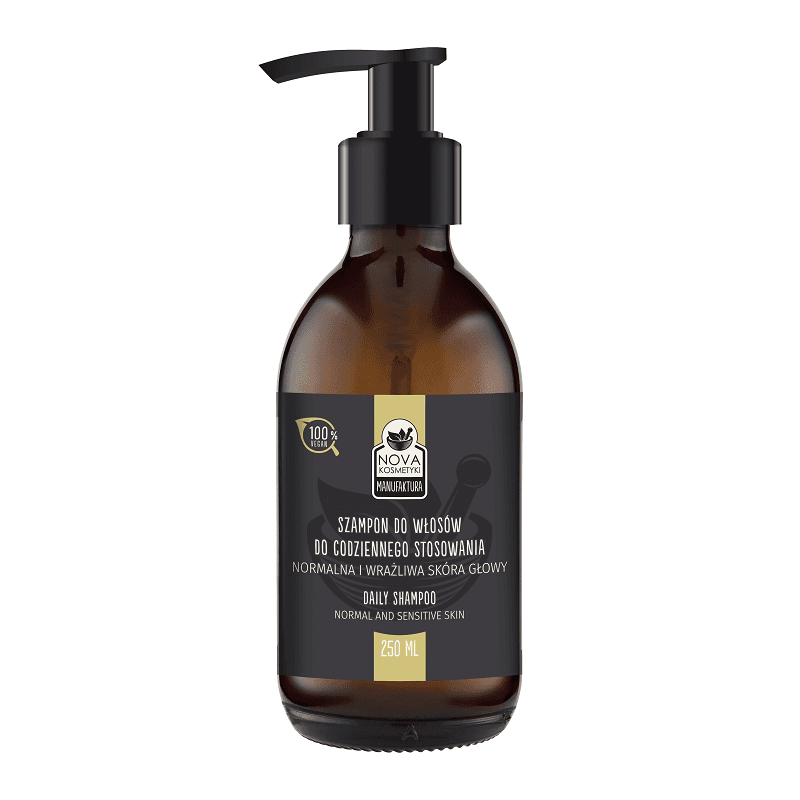 Szampon do włosów do codziennego stosowania - normalna i wrażliwa skóra głowa 250 ml - naturalne pochodzenie składników